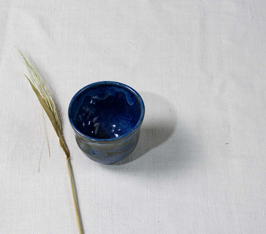 Ceașcă de cafea handmade albastru de mare