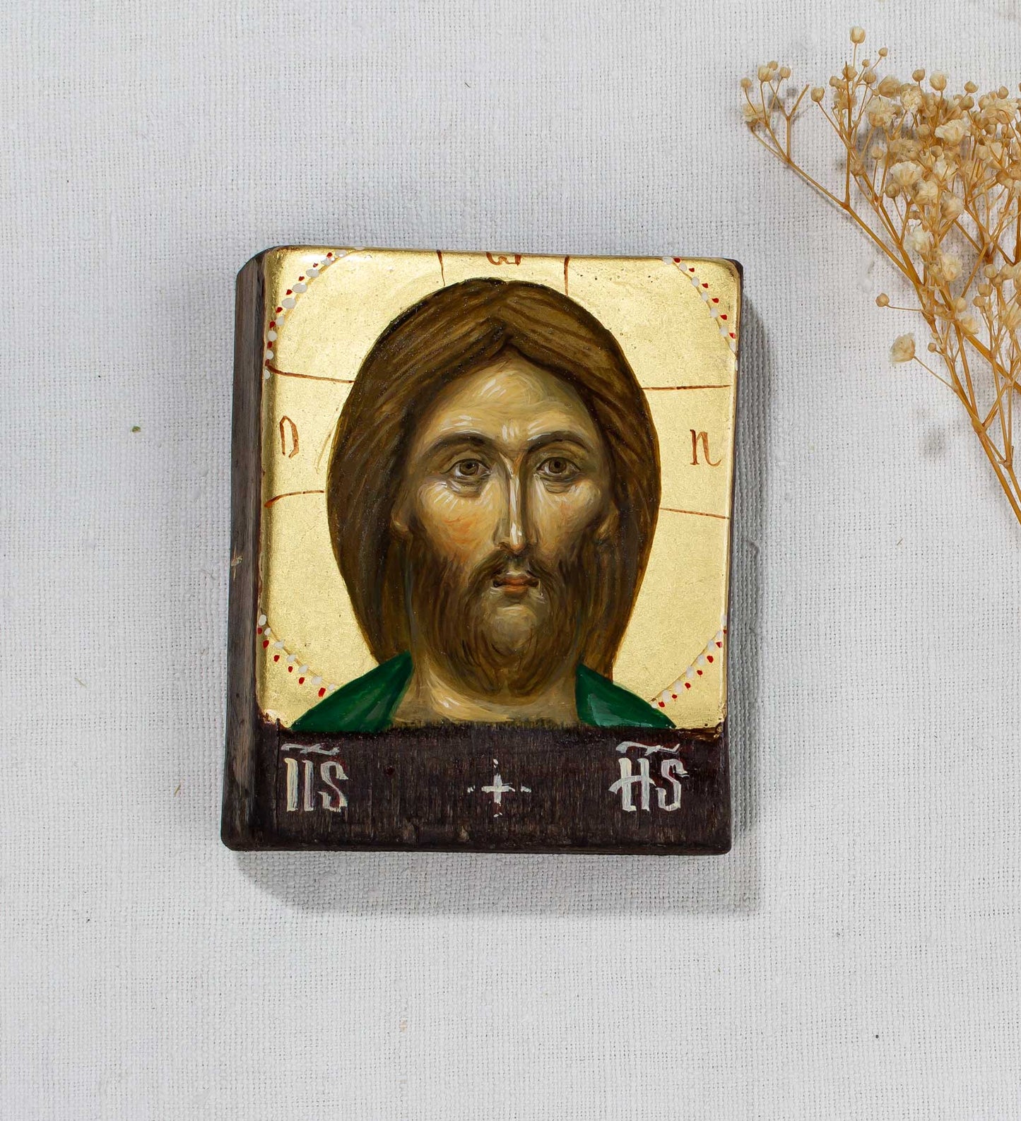 Iisus Hristos – icoană pictată pe lemn