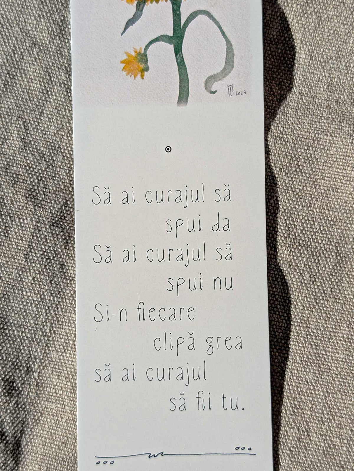 Semn de carte Nr. 5 - despre curaj