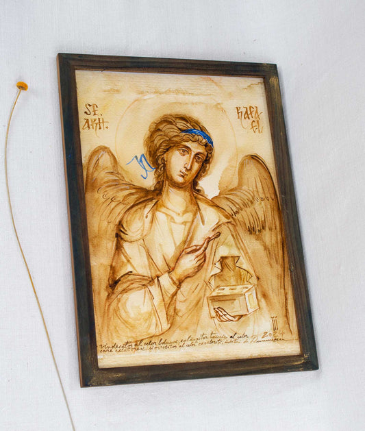 Sfântul arhanghel Rafael- icoană, imprimare de artă 23/32 cm - Dar de nuntă