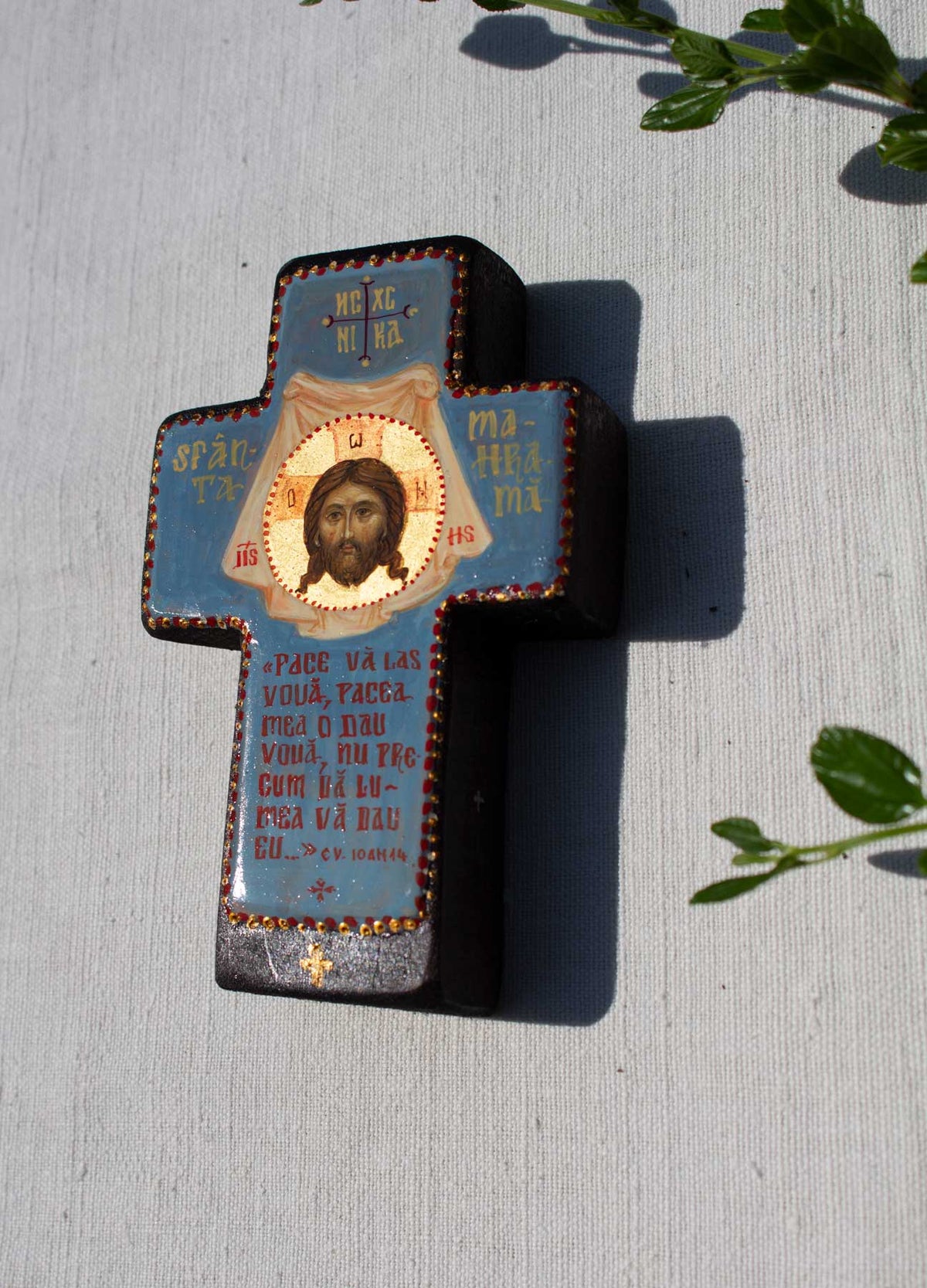 Sfânta Mahramă– cruce pictată pe lemn de tei