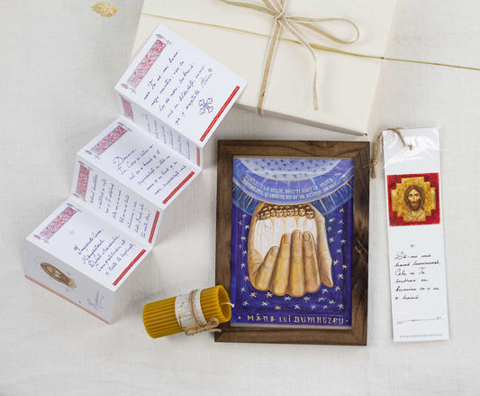 Set-cadou cu icoana „Mâna lui Dumnezeu”