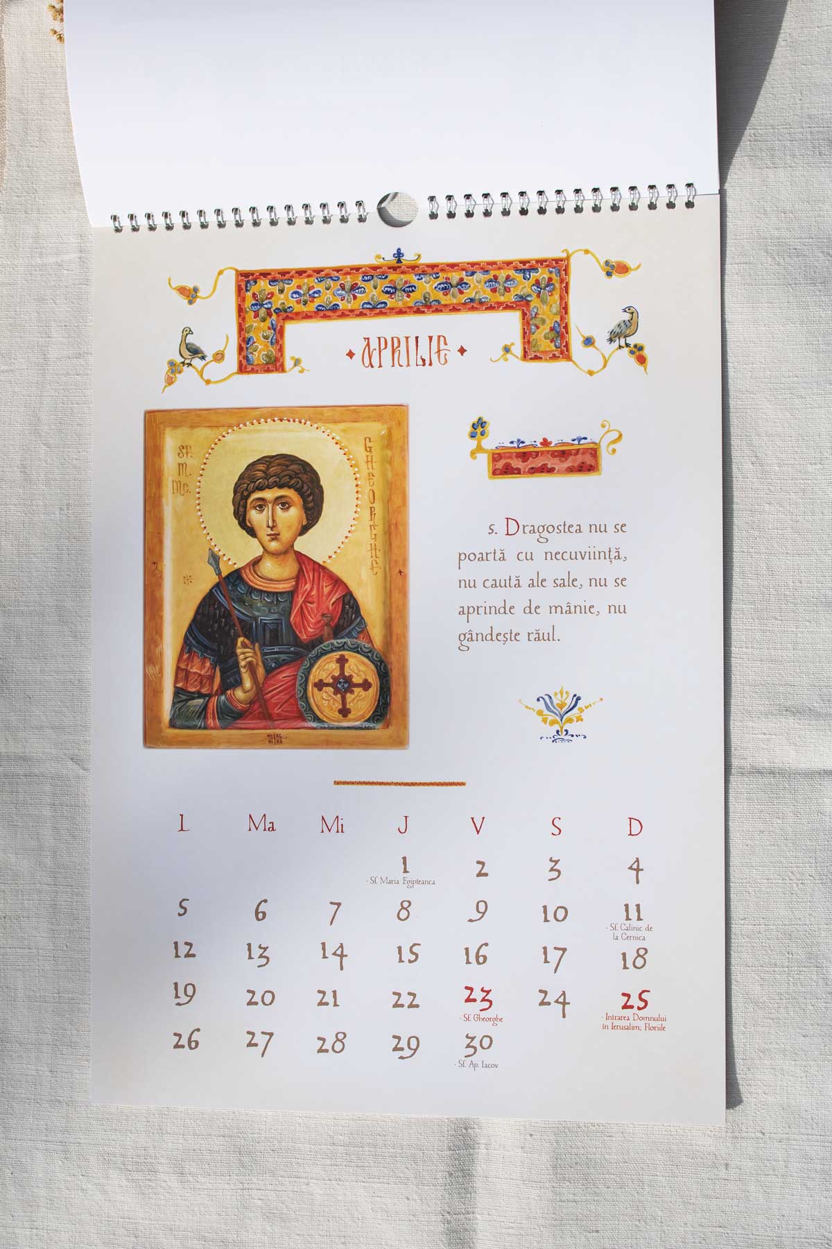 Calendar 2027- cu icoane