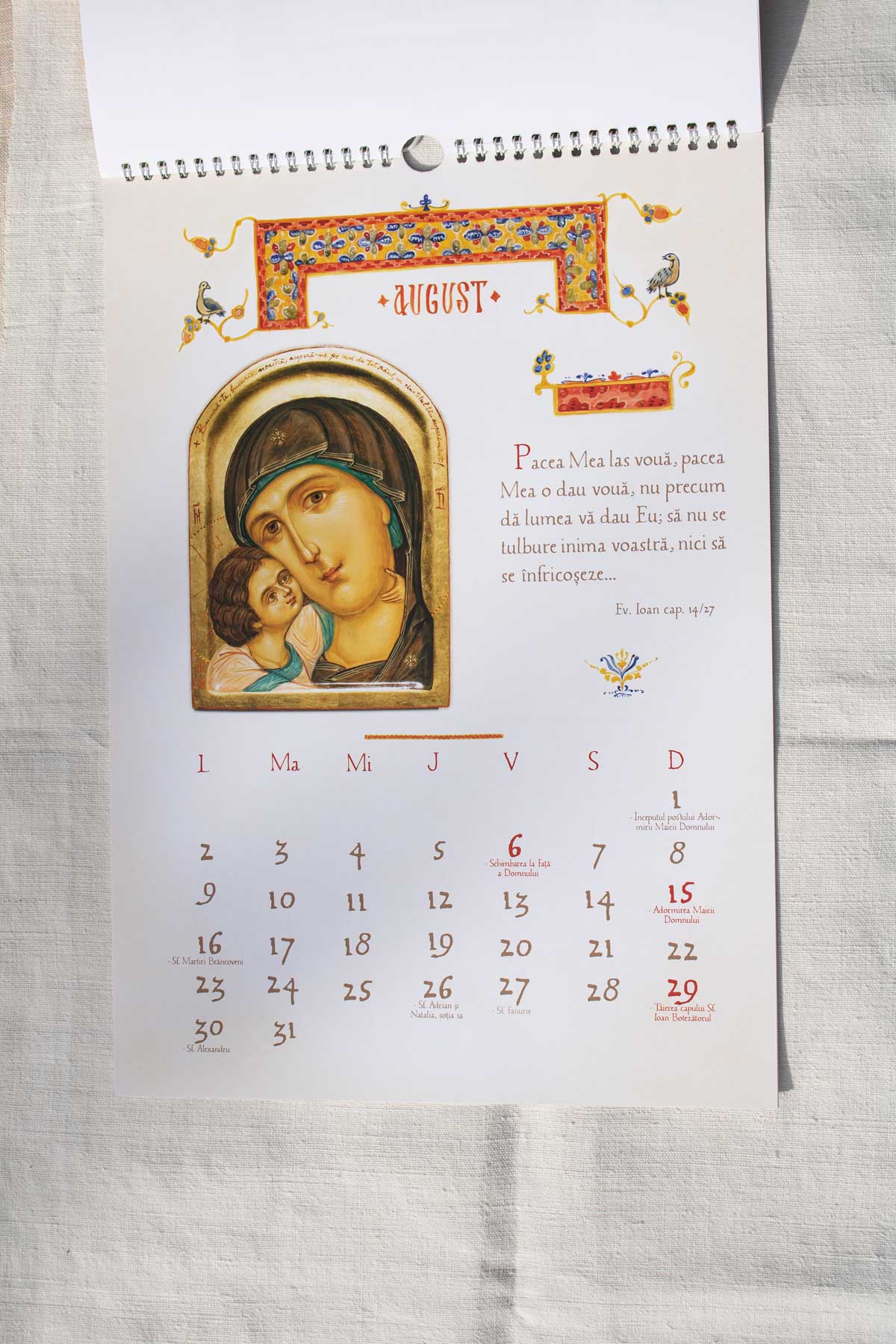 Calendar 2027- cu icoane