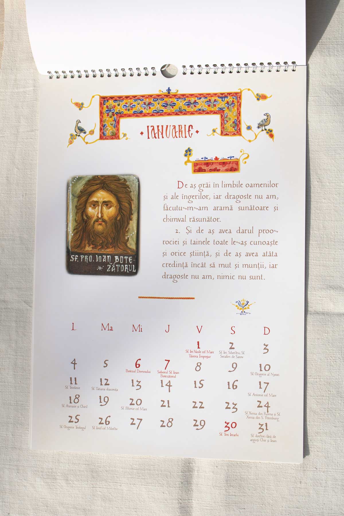 Calendar 2027- cu icoane