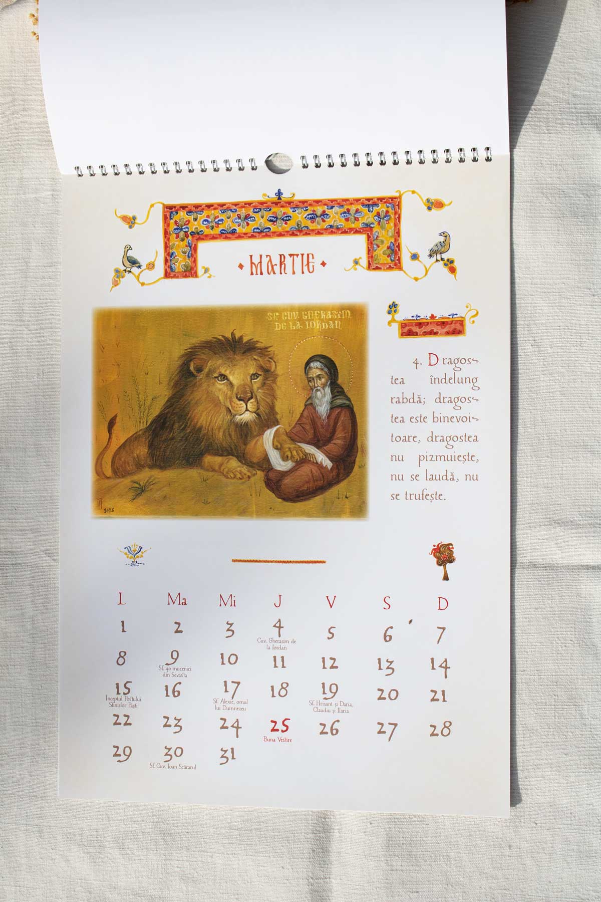 Calendar 2027- cu icoane
