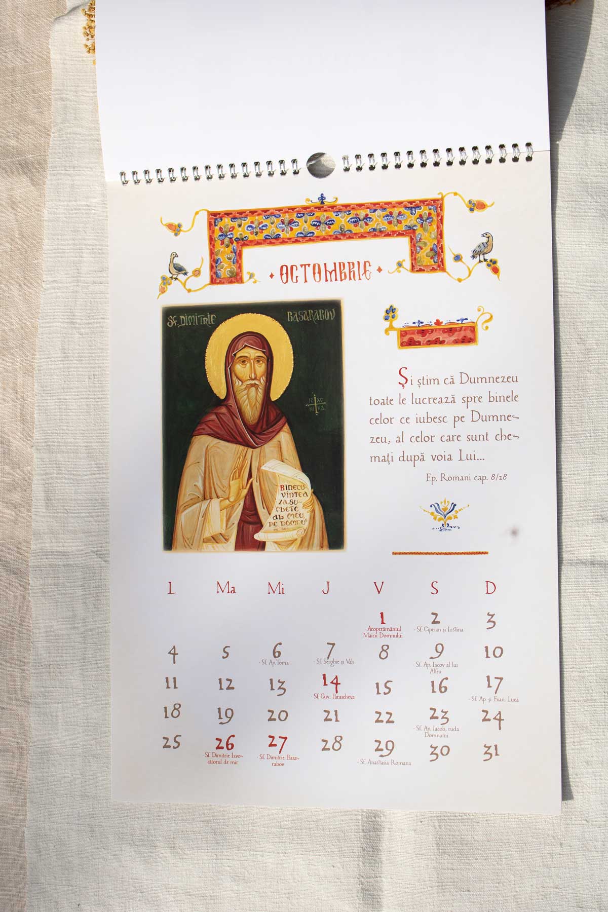 Calendar 2027- cu icoane