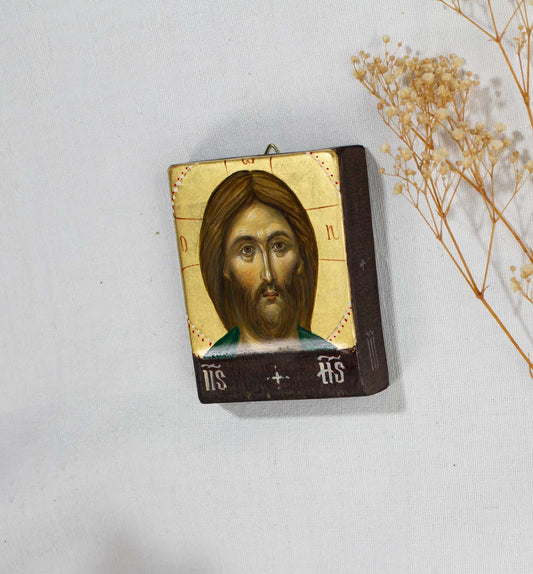 Iisus Hristos – icoană pictată pe lemn