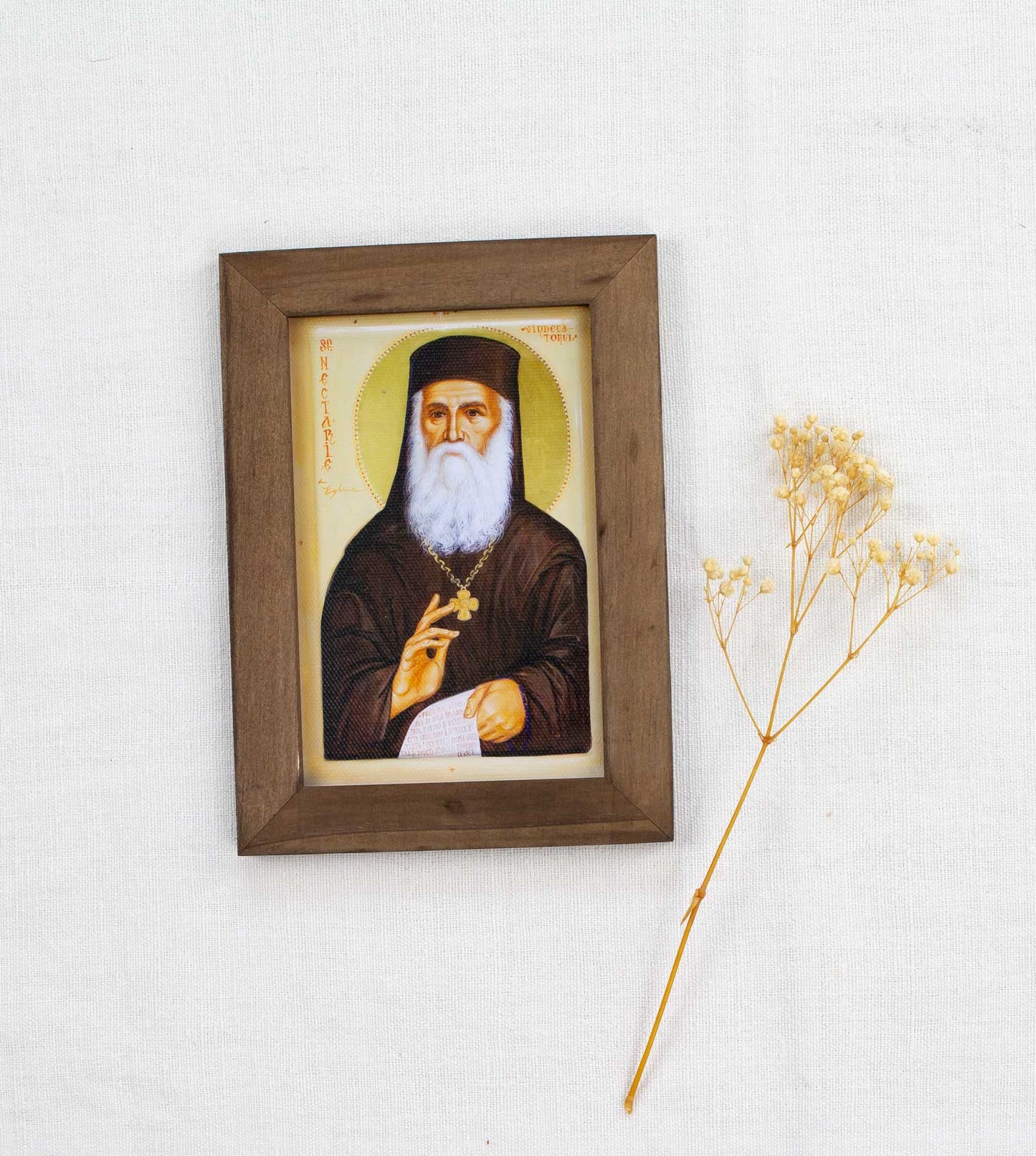 Sfântul Nectarie vindecătorul- icoană ortodoxă 13/18 - art print