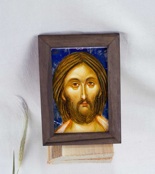 Iisus Hristos chip- icoană ortodoxă 13/18 - art print