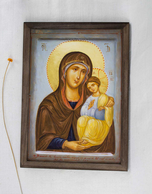 Maica Domnului Îndrumătoarea - imprimare de artă pe pânză fină 23/32 cm