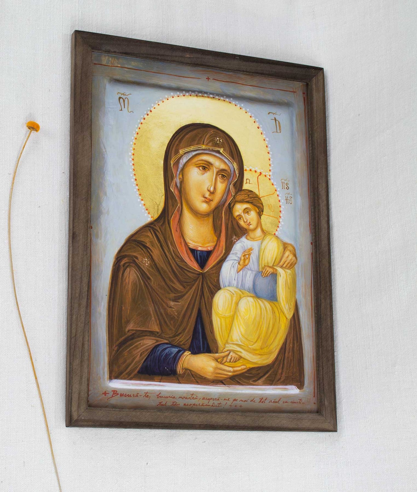 Maica Domnului Îndrumătoarea - imprimare de artă pe pânză fină 23/32 cm