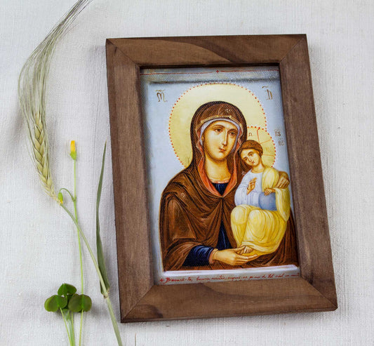 Maica Domnului Îndrumătoarea- icoană ortodoxă 13/18 - art print