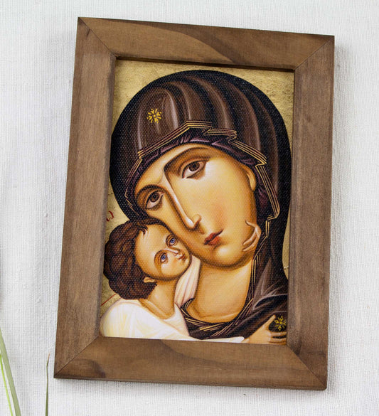 Maica Domnului Mângâietoarea (Vladimirskaia)- icoană ortodoxă 13/18 - art print