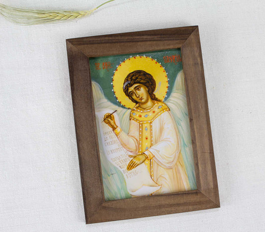 Sfântul arhanghel Gavriil- icoană ortodoxă 13/18 - art print