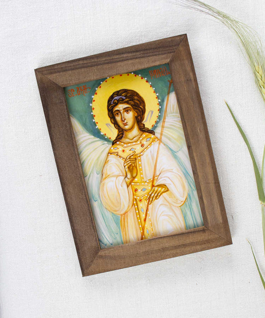 Sfântul arhanghel Mihail - icoană ortodoxă 13/18 - art print