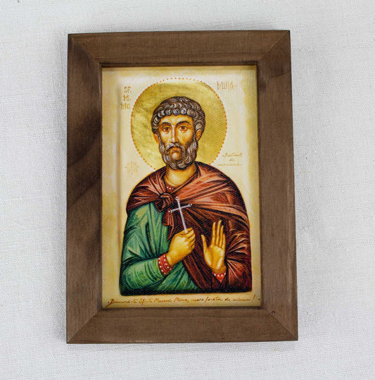 Sfântul mare mucenic Mina - icoană ortodoxă 13/18 - art print