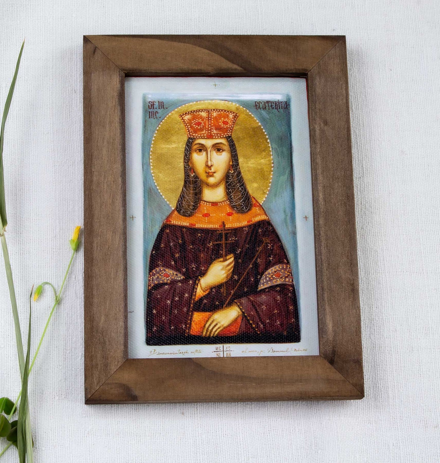 Sfântul mare muceniță Ecaterina - icoană ortodoxă 13/18 - art print