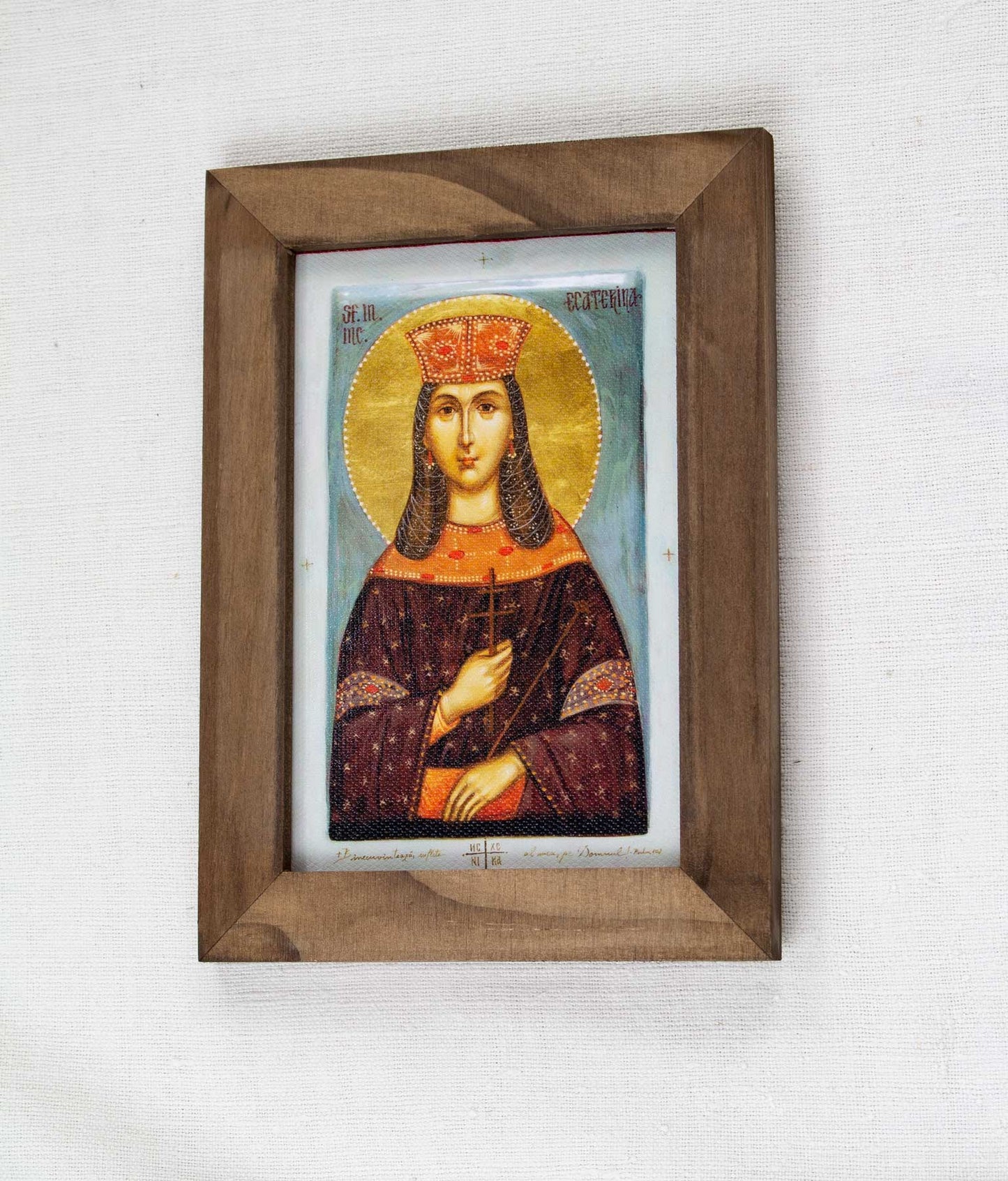 Sfântul mare muceniță Ecaterina - icoană ortodoxă 13/18 - art print