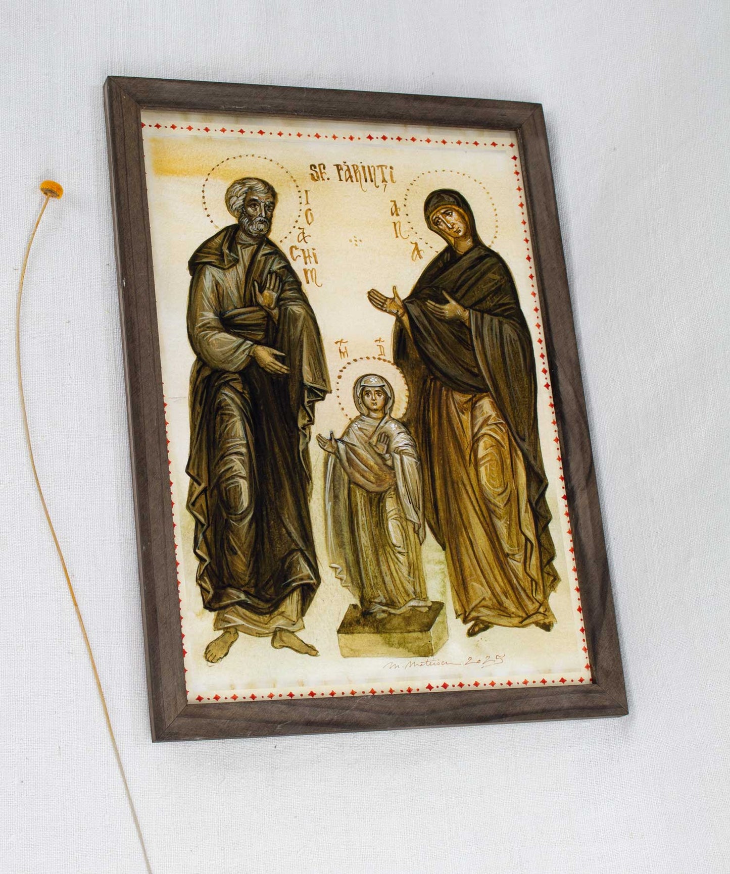 Sfinții părinți Ioachim și Ana - icoană, imprimare de artă 23/32 cm