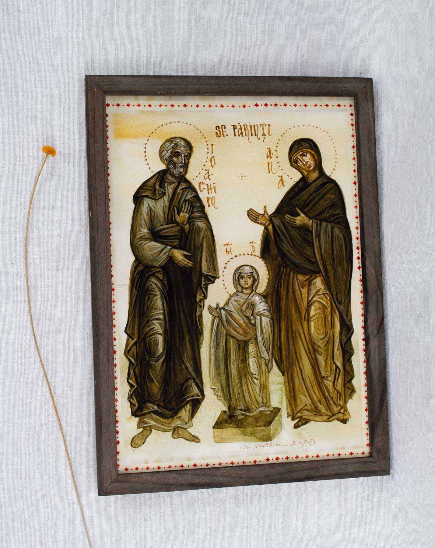 Sfinții părinți Ioachim și Ana - icoană, imprimare de artă 23/32 cm