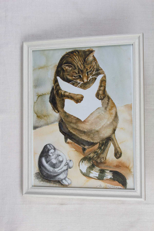 Tablou cu pisică, „La povești” (Copy)