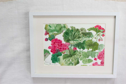 Tablou cu mușcate (geranium) - original