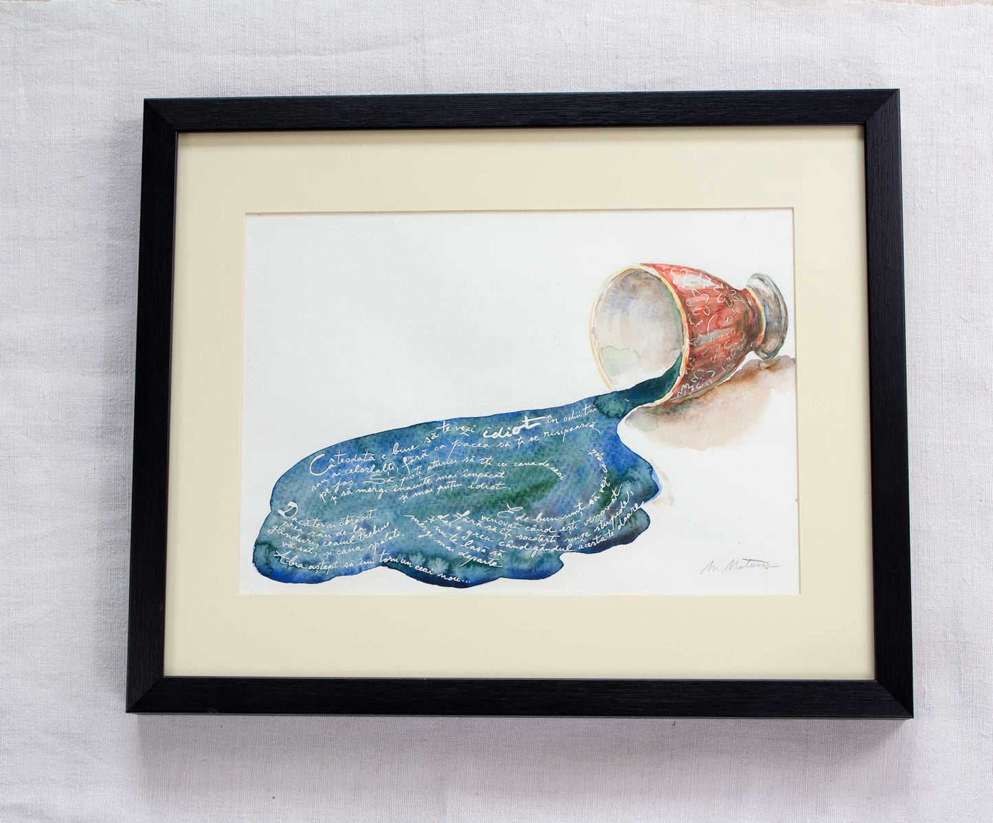 Original painting – "The Book of Life" – "Thoughts from a Teacup"