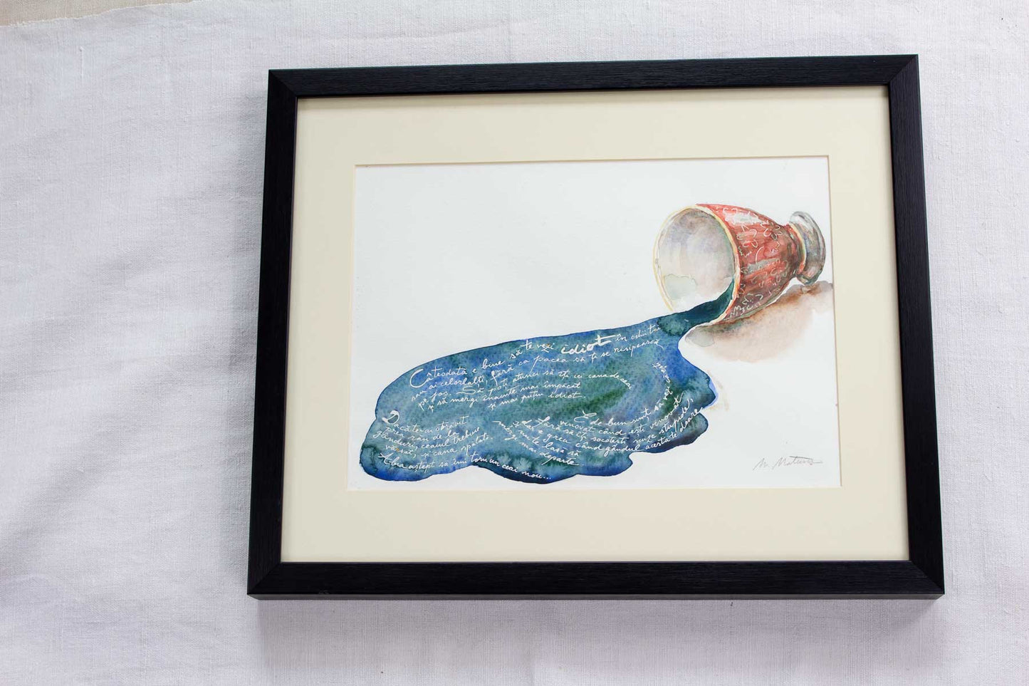 Original painting – "The Book of Life" – "Thoughts from a Teacup"