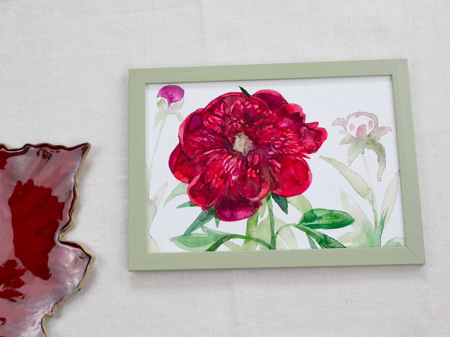 Tablou cu bujor - art print