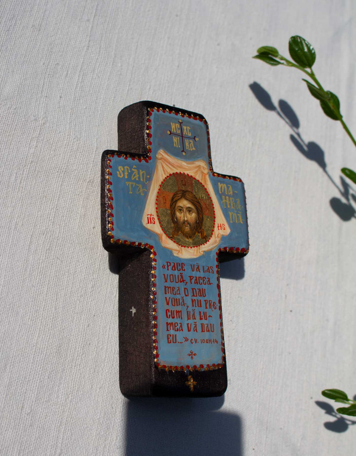 Sfânta Mahramă– cruce pictată pe lemn de tei